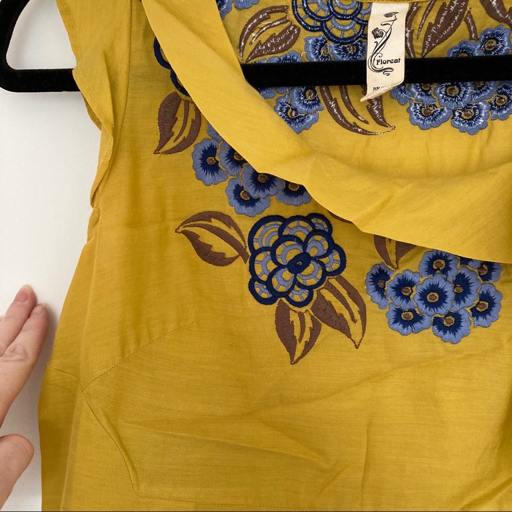 Anthropologie Floreat Embroidered Top - Picture 5 of 13